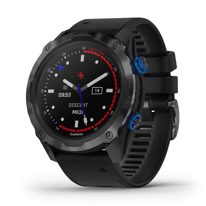 ساعت گارمین مدل Descent Mk2i Titanium Carbon Grey DLC with Black Band Garmin Descent Mk2i Titanium Carbon Grey DLC with Black Band watch